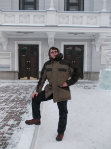 This is a picture showing me in Ekaterinburg this winter. It has nothing to do with the topic, but I kinda like it.